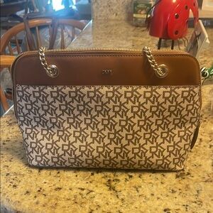 DKNY Brown and Tan Women's Bag